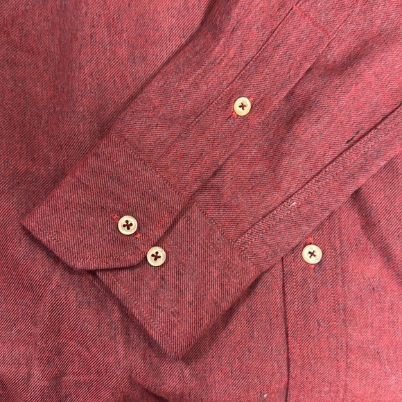 Gant Light Maroon 100% Cotton Button Down Long Sleeve Collared Shirt - Size XL - Picture 5 of 11